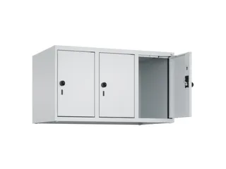opzetkast,v. locker,3vak.,vak B 300mm,HxBxD 500x900x500mm,draaigrendel - 1