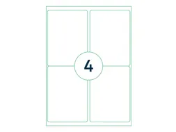 Etiket Premium 99.1x139mm Wit XL Pack 1000 Vel