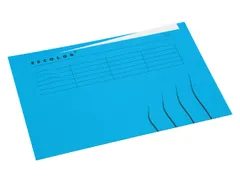 Vouwmap Secolor A4 ongelijk 225gr blauw