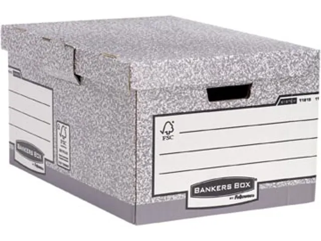 Containerdoos System Flip Top Maxi Grijs 390x293x560mm