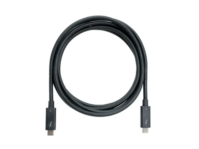QNAP CAB-TBT4-2M, Man, Man, 2 m, Zwart, 40 Gbit/s, Rond