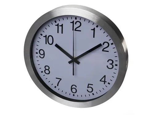 Aluminium Wandklok Ø 30cm cijferaanduiding DCF