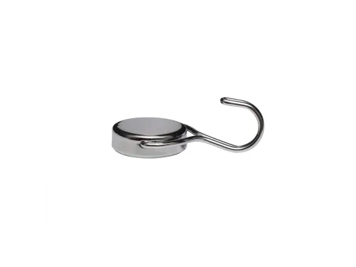 Magneet MAUL Neodymium met haak Ø38,5mm trekkracht 30kg chroom