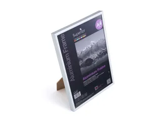 Fotolijst Seco A4 zilverkleur Geborsteld aluminium. 11mm - 2