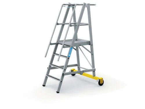 Platformladder Aluminium Bordes H X B X D 1000X 600X 630Mm 4Treden