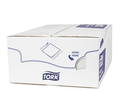 Tork 478145 Premium Linstyle Dinnerservet wit 1/8-vouw 600 Stuks
