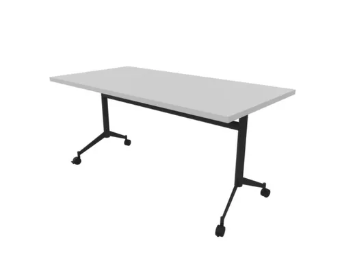 klaptafel,HxBxD 750x1600x800mm,hoekig,T-voet donkergrijs,ovale buis