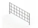 grille de séparation,p. rayonnage sans boulons,HxP 150x400mm