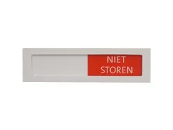 Premium Schuifbord Wit Niet Storen Groen Rood 150x40mm