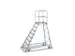 Bordestrap Aluminium Bordes 1920x 600x 800mm 8treden Aluminium