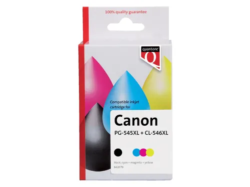 Inktcartridge Quantore alternatief tbv Canon PG-545XL CL-546XL zwart+k