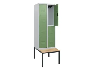 Dubbeldekse dekenkist,HxBxD 1950x600x815mm,2x2vak.,vak B 300mm - 2