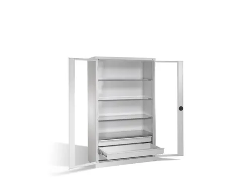 werkplaatskast HxBxD 1950x1200x600mm 4xStalen bodem 3laden slot