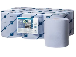 Tork 473391 Poetspapier M4 2-Laags Centerfeed Smartcore Blauw - 2