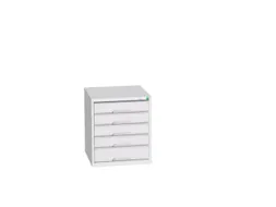 ladekast HxBxD 600x525x550mm 5laden romp RAL7035 front RAL7035