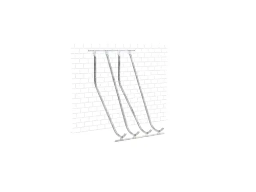 verticaal fietsenrek,L 1400mm,4instelplaatsen,gebruik eenzijdig