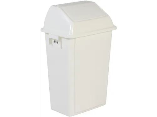 afvalbak,60l,HxBxD 735x460x333mm,wandmontage,romp PP wit