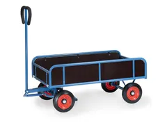 Handtrekwagen 4124V met 4 wanden 1145x645mm Massief rubber