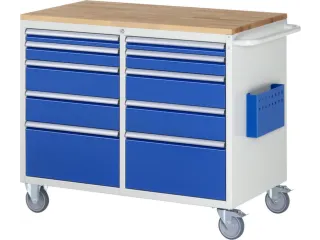 gereedschapswagen,HxBxD 975x1145x650mm,beukblad,draagverm. 450kg - 2