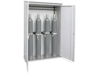 gasflessenkast,v. 4xØ 220mm fles,HxBxD 2150x1400x400mm,m. dak - 1