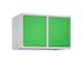 opzetkast,v. locker,2vak.,vak B 400mm,HxBxD 500x800x500mm,cilinderslot
