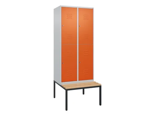Dubbeldekse dekenkist,HxBxD 2120x800x815mm,2x2vak.,vak B 400mm