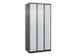 armoire vestiaire noir et blanc,HxlxP 1850x900x500mm,3compart.