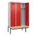 locker met bank,voor scheiding van kleding,HxBxD 2120x1200x815mm,3vak