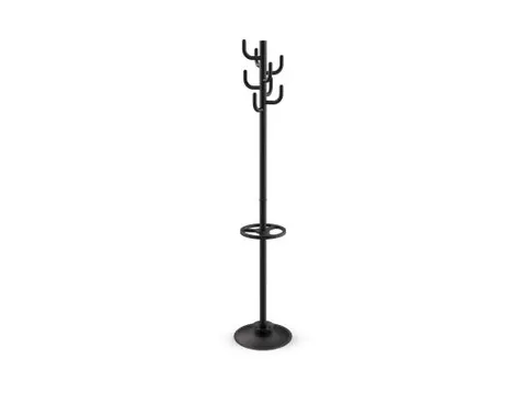 Staande kapstok MAULpolaris 177cm 8 haken met Paraplubak Zwart