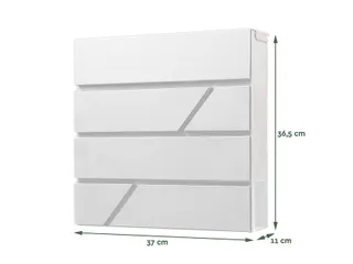 Brievenbus BRASQ PB200 Deluxe wand wit - 3