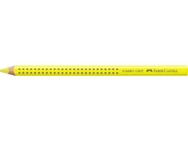 Kleurpotlood Faber-Castell Jumbo GRIP 04 lichtgeel