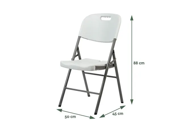 Klapstoel 45x50x88 FC200 Wit