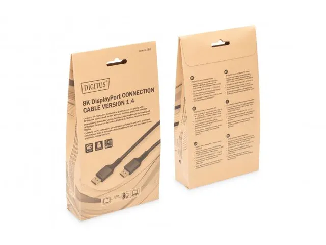 Câble de connexion DisplayPort Premium type DP 1.4 M/M 3m UHD 8K Noir