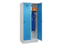 locker,HxBxD 1950x800x500mm,2vak,vak B 400mm,draaigrendel,sokkel