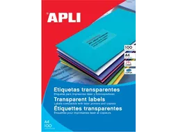 Apli Transparante Etiketten A4 210x297mm