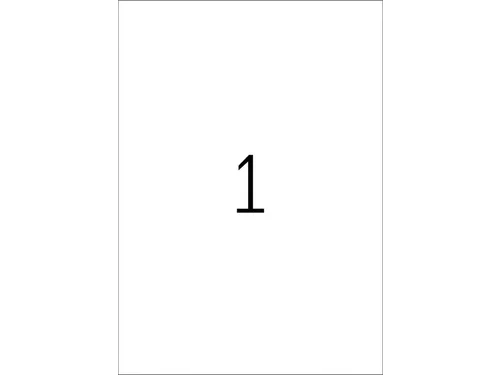 HERMA 4866 Weerbestendige Inkjet-etiket A4 210x297mm Wit 10 stuks