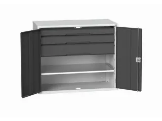 universele kast,HxBxD 1000x1300x550mm,1xStalen bodem,3lade(n) - 1