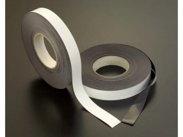 bord,HxL 25x100mm,achterzijde magnetisch,beschrijfbaar,wit