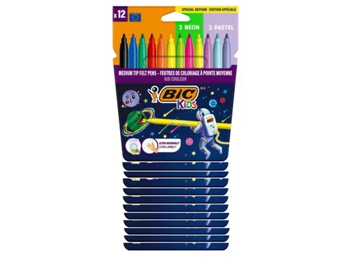 Kleurstift Bickids Cosmo clipstrip à 12 etuis