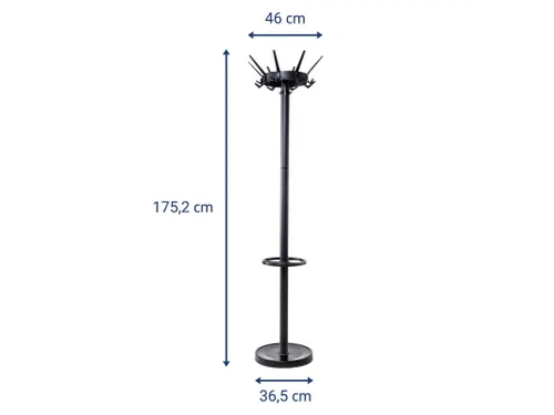9408090 Kapstok MAULcaligo standvoet 175,2cm zwart