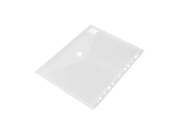 enveloptas transparant A4 met perforatierand en klittenbandsluiting 20