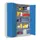 Vouwdeurkast 1950x1500x600mm 4legborden Verzinkt Ral7035 Front Ral5012