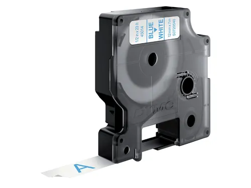 Labeltape Dymo 45014 D1 S720540 12mmx7m blauw op wit