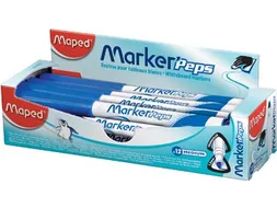 whiteboardmarker Marker'Peps 12 stuks blauw