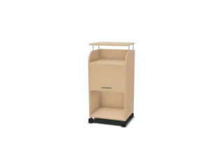 caddy,HxBxD 1130x550x470mm,3niveaus,1kasten,NE-esdoorn - 1