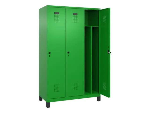 locker voor scheiding van kleding,HxBxD 1950x1200x500mm,3vak