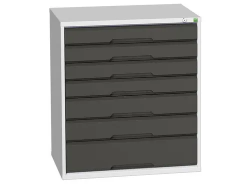 ladekast HxBxD 900x800x550mm 7laden romp RAL7035 front RAL7016