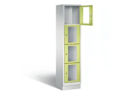 Lockerkast 1800x420x500mm 1x4 vakken Cilinderslot, Sokkel, RDS1108060