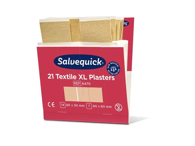 Pansement Salvequick Textile Maxi 21 pièces