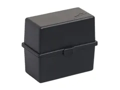 Steekkaartenbak DIN A8 zwart